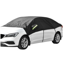 Windshield Cover for Ice and Snow Top with Reflective Straps Half Car Cover