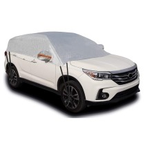 All Weather Windshield Snow Cover Dustproof Sunproof Half Car Cover