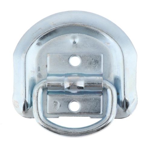 D Ring Tie Down Anchor with Recessed Pan Heavy Duty Compatible with Truck/Flatbed Silver