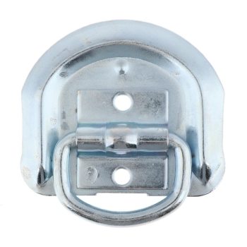 D Ring Tie Down Anchor with Recessed Pan Heavy Duty Compatible with Truck/Flatbed Silver