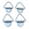 4x Auto Cargo Pickups Trailers 2 Black Lashing Steel Tie-Down V-Ring Anchor