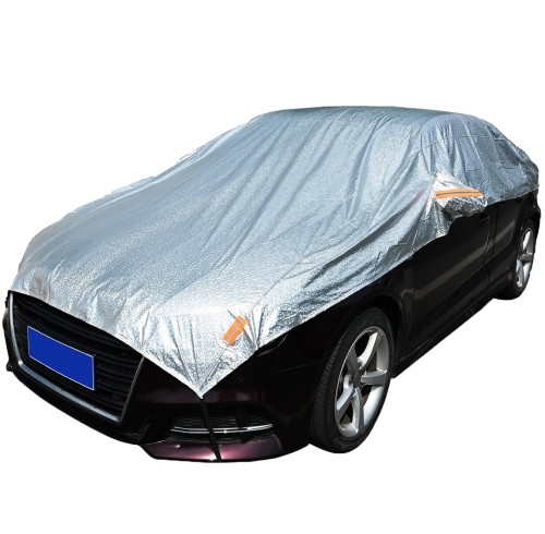 All Season Windshield Car Cover with Reflective Straps Half Car Cover