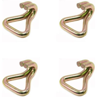 4PCS Double J Hook Heavy Duty Ratchet Tie Down Straps with Hooks Load 2204 Lbs Tensioner Double Row Hook Binder Accessories