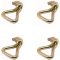 4PCS Double J Hook Heavy Duty Ratchet Tie Down Straps with Hooks Load 2204 Lbs Tensioner Double Row Hook Binder Accessories