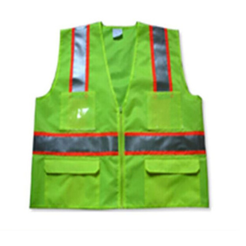 ATLI CA-AT-1016 Safety Reflective Mesh Vest High Visibility  with Pockets and Zipper