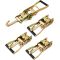 Ratchet Tie Down Buckle with Long Single Hook, 4Pack 2