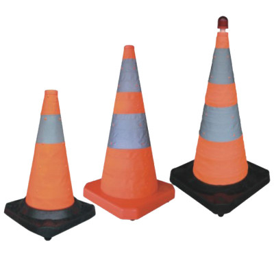 ATLI Collapsible Traffic Safety Cones - Parking Cones with Reflective Collars,Orange Safety Cones for Parking lot，Driveway, Driving Training etc.