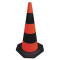 ATLI Rubber traffic cone Safety Cones - Parking Cones with Reflective Collars,Safety Cones for Parking lot,Driveway, Driving Training etc.