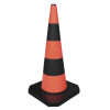 ATLI Rubber traffic cone Safety Cones - Parking Cones with Reflective Collars,Safety Cones for Parking lot,Driveway, Driving Training etc.