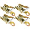 Ratchet Strap Buckles Snap Hooks 4 Pack 3300 Pound Safe Working Load Ratchet Strap Buckles Hooks