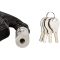 ATLI Stainless Steel Chain Lock with 4 Same Keys, Rustproof Lock and Chain, Marine Grade Lock for Bike, Moto, Scooter, Boat, Truck and Door. Anti-Theft – 110 CM Long Chain