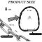 ATLI Stainless Steel Chain Lock with 4 Same Keys, Rustproof Lock and Chain, Marine Grade Lock for Bike, Moto, Scooter, Boat, Truck and Door. Anti-Theft – 110 CM Long Chain