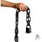 ATLI Stainless Steel Chain Lock with 4 Same Keys, Rustproof Lock and Chain, Marine Grade Lock for Bike, Moto, Scooter, Boat, Truck and Door. Anti-Theft – 110 CM Long Chain
