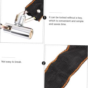 ATLI Safety Fence Chain Lock,Outdoor Waterproof Padlock with Chain,Heavy-Duty Weathproof Lock with Chain for Gate,Fence,Motorcycles,Bike (Lock with Chain)Bicycle Lock Security Alarm Throttle Lock Door Motorcycle Brake Lock Bike Lock Cable Lock with Key Lock Chain Locks High Security Combination Lock