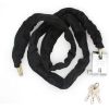 ATLI Heavy Duty Motorcycle Chain Lock, 4.3 FT, Black, Anti-Drill, Scratch-Resistant, Portable, Key Lock