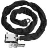 ATLI Heavy Duty Motorcycle Chain Lock, 4.3 FT, Black, Anti-Drill, Scratch-Resistant, Portable, Key Lock