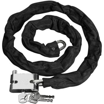 ATLI Heavy Duty Motorcycle Chain Lock, 4.3 FT, Black, Anti-Drill, Scratch-Resistant, Portable, Key Lock