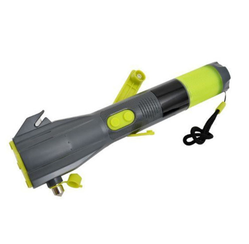 ATLI ATJS-1043  Car Emergency Multifunctional safety hammer flashlight Rescue Escape Hand Torch Light Strong Long Range LED Flashlight