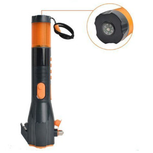 ATLI ATJS-1042 Car Emergency Multifunctional safety hammer flashlight Rescue Escape Hand Torch Light Strong Long Range LED Flashlight