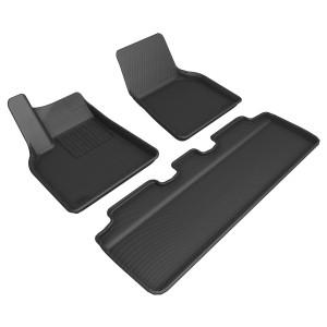 ATCM-1012  3D Car Floor Mat Compatible with Tesla Model Y 5-Seater 2021-2024  Full Set 3D Car Mat