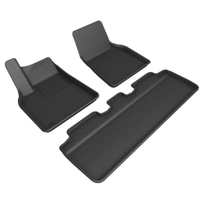 ATCM-1012  3D Car Floor Mat Compatible with Tesla Model Y 5-Seater 2021-2024  Full Set 3D Car Mat