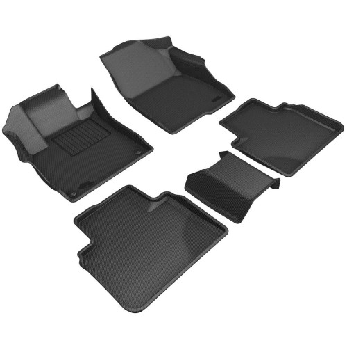 ATCM-1014 Fit Kagu Floor Mat (Black) Compatible with Honda Accord 2018-2022  Full Set 3D Car Mat