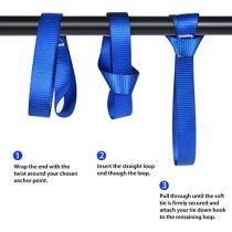 Tie Down Straps (8 Pack) 1800Lbs Load Capacity 4800Lbs Breaking Strength Heavy Duty Tie Down Loops for Securing ATV UTV Motorcycles Scooters Dirt Bikes Lawn Garden Equipment