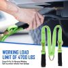 Tie Down Straps (8 Pack) 1800Lbs Load Capacity 4800Lbs Breaking Strength Heavy Duty Tie Down Loops for Securing ATV UTV Motorcycles Scooters Dirt Bikes Lawn Garden Equipment