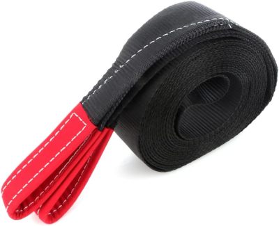 Axle Straps,Heavy Duty Tow Straps Black for Securing Motorcycles, Scooters, Dirt Bikes, Equipment with Loops 14000 LBs Capacity 3 inch 30 ft Tie Down Straps