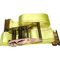 2” x 12’ E Track Ratchet Straps – Enclosed Trailer Tie Down & Dry Van Cargo Straps – Standard E Track Spring Fittings or Connectors – Heavy Duty Steel Ratchet & Polyester Webbing (4 Pack)