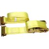 2” x 12’ E Track Ratchet Straps – Enclosed Trailer Tie Down & Dry Van Cargo Straps – Standard E Track Spring Fittings or Connectors – Heavy Duty Steel Ratchet & Polyester Webbing (4 Pack)