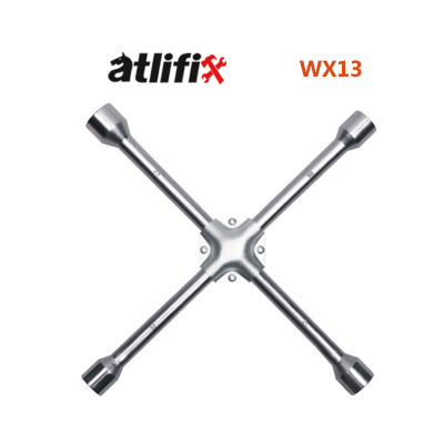 AtliFix WX13 Four Way Tyle Lug Cross Wrench 4 way cross wrench Cross Rim  Cross Rim Wrench With Plastic Pad