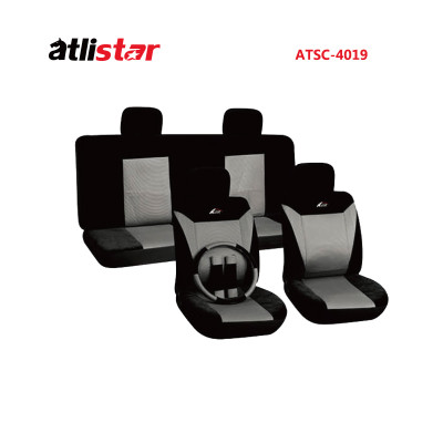 ATSC-4019 Universal Seat Covers for 5 Car Seater Front Bucket Two Color Velvet Seat Covers