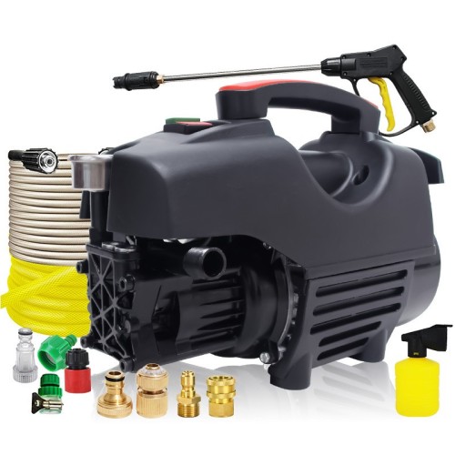 ATLI ATXC-2000 Electric Pressure Washer, Power Washer with Hose Reel, with Foam Cannon, Car Wash Machine with Nozzles,