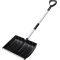 ATLI ATSS-1021 Large Portable Snow Shovel for Driveway: 52-Inch Extended Lightweight Snow Shovel for Snow Removal - Wide Snow Shovel with Aluminum Blade for Garden, Car, Camping Black