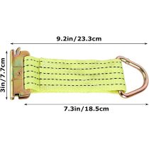 E-Track Jumbo O-Ring Fittings - Heavy-Duty 2.5in Diameter O-Ring - 2,000 lb Working Load Limit / 6,000 lb. Breaking Strength - 6-Pack