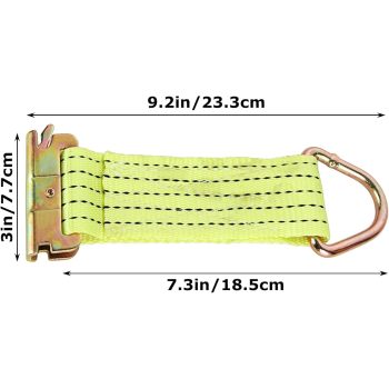 E-Track Jumbo O-Ring Fittings - Heavy-Duty 2.5in Diameter O-Ring - 2,000 lb Working Load Limit / 6,000 lb. Breaking Strength - 6-Pack