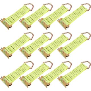 E-Track Jumbo O-Ring Fittings - Heavy-Duty 2.5in Diameter O-Ring - 2,000 lb Working Load Limit / 6,000 lb. Breaking Strength - 6-Pack