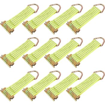 E-Track Jumbo O-Ring Fittings - Heavy-Duty 2.5in Diameter O-Ring - 2,000 lb Working Load Limit / 6,000 lb. Breaking Strength - 6-Pack