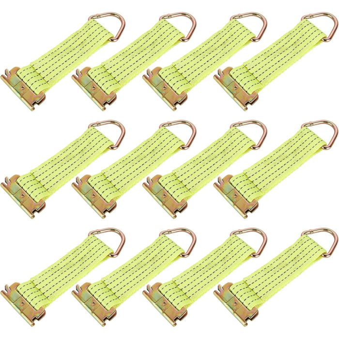 E-Track Jumbo O-Ring Fittings - Heavy-Duty 2.5in Diameter O-Ring - 2,000 lb Working Load Limit / 6,000 lb. Breaking Strength - 6-Pack