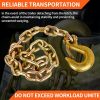 1/4" x 36"Grade 70 Trailer Safety Chain with Clevis Style Slip Hook 12600 lbs Break Strength 2 Pcs (1/4" x 36")