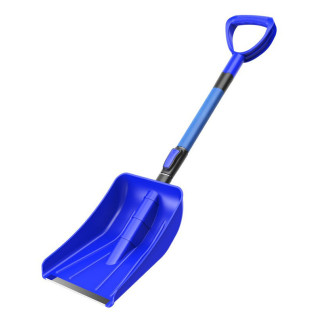 ATLI ATSS-1035 Portable Snow Shovel for Driveway Extended Lightweight Snow Shovel for Snow Removal - Wide Snow Shovel with Aluminum Blade for Garden, Car, Camping Black