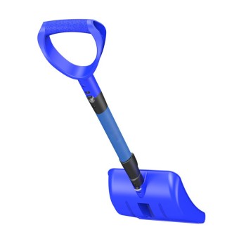 ATLI ATSS-1035 Portable Snow Shovel for Driveway Extended Lightweight Snow Shovel for Snow Removal - Wide Snow Shovel with Aluminum Blade for Garden, Car, Camping Black