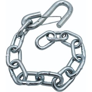 Tie Down Trailer Safety Chains with Hooks - Boat Safety Kit - 15" Towing Chain