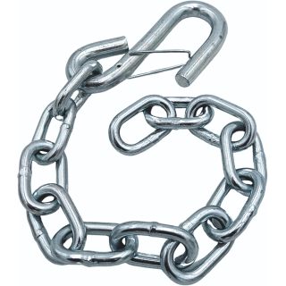 Tie Down Trailer Safety Chains with Hooks - Boat Safety Kit - 15" Towing Chain