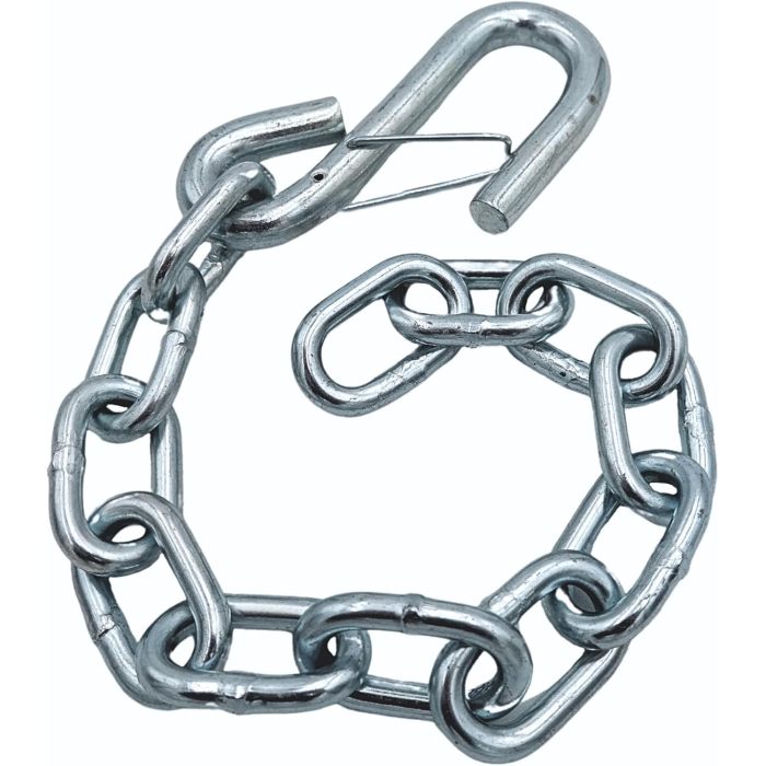 Tie Down Trailer Safety Chains with Hooks - Boat Safety Kit - 15" Towing Chain
