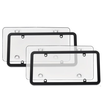 ATLF-009 Clear Front and Rear License Unbreakable Waterproof Car Licence Plate Frame