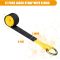 12 Pack Tow Truck Straps Lasso Wheel Lift Straps Lasso Tow Strap with D Ring 11, 000 Lbs Break Strength Auto Tie Down Auto Hauler for Trailer Tow Truck Tie(2'' X 8',Yellow)