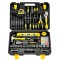 ATLI KT-001 108 Pieces Socket Wrench Auto Repair Tool Combination Package Mixed Tool Set Hand Tool Kit with Plastic Toolbox Storage Case