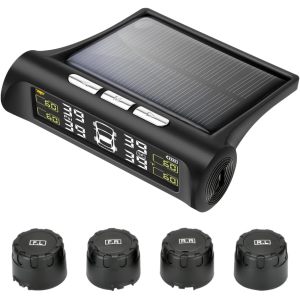 ATLI TB-001 Tire Pressure Monitoring System - TPMS Tire Pressure Monitor System with Solar Charger